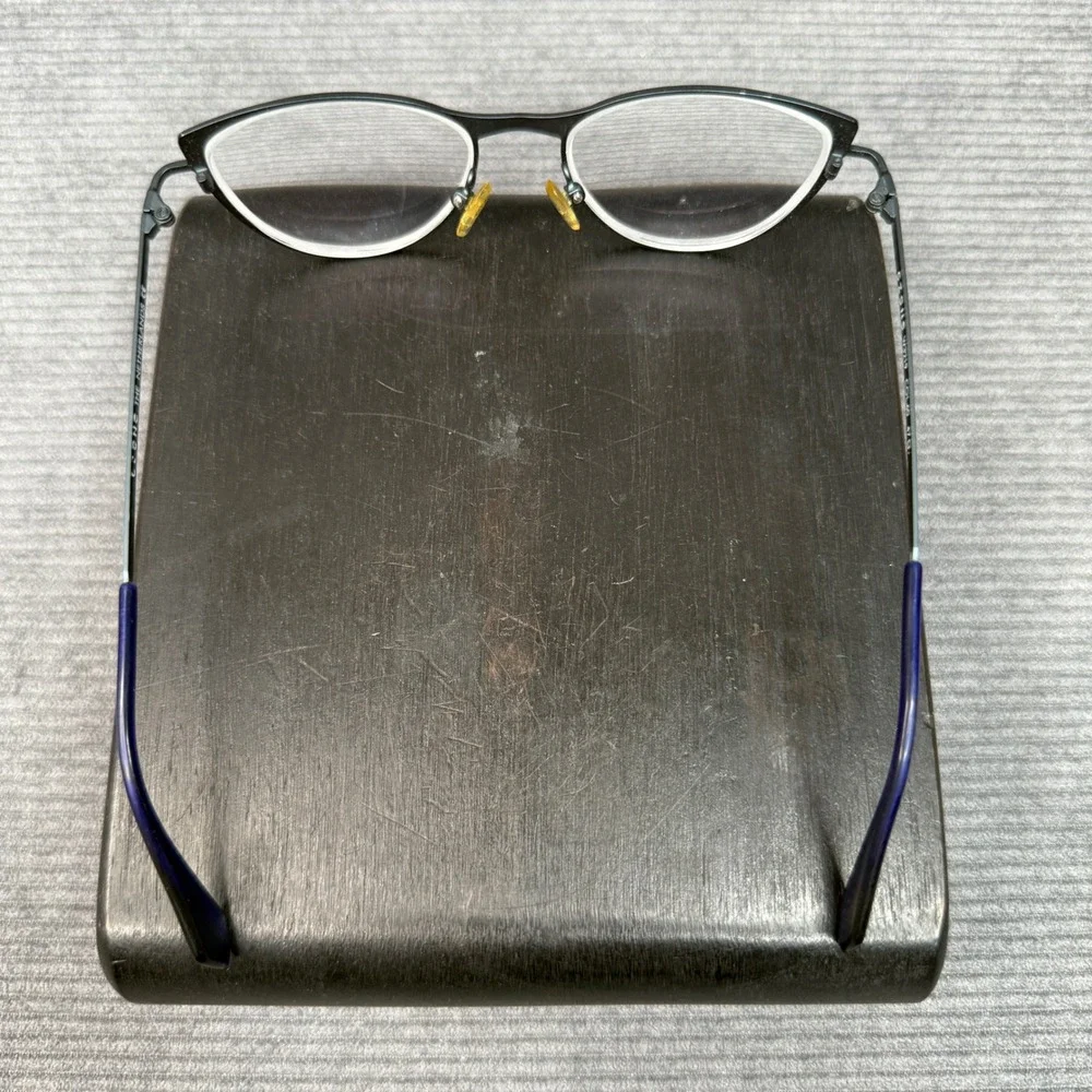 C-Zone W3219 Black‎ Metal Cat Eye Y2K Eyeglasses Frames Netherlands Col.60 47mm